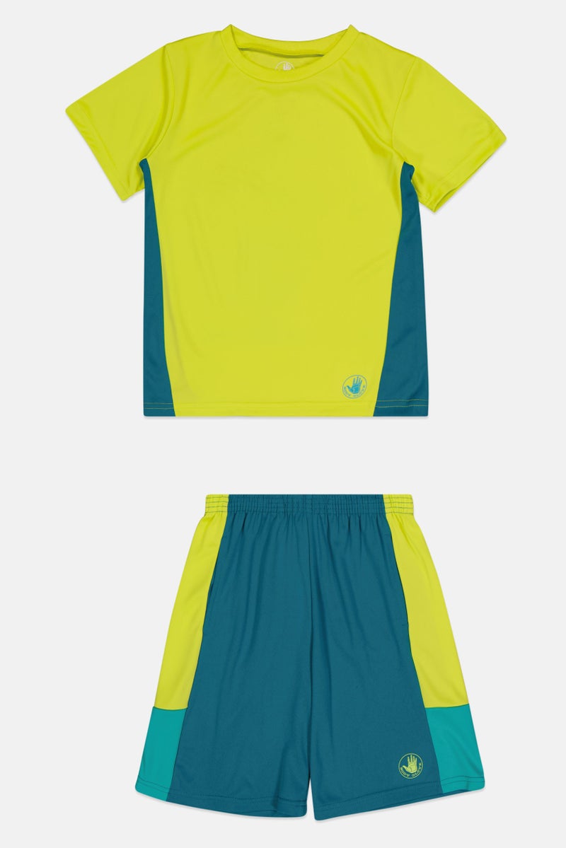 Body Glove Toddlers Boy 3 Pieces Brand Logo T-Shirt And Shorts Set, Multicolor - Image 5